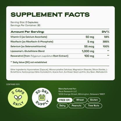 Cata-Kor Ultimate Longevity - NMN 1000 mg, Liposomal Glutathione 500 mg, CA AKG, Biotin, Hyaluronic Acid, MSM, Vitamin C